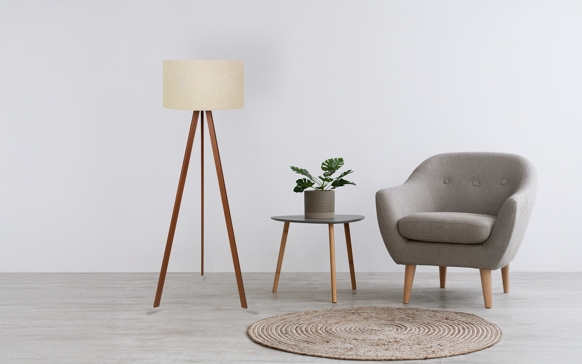 Bulb type: 1xE27/max 40W Floor lamp, beige  2